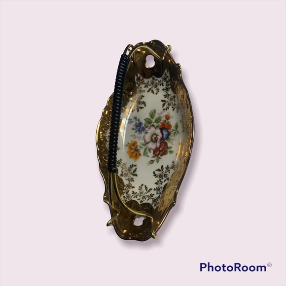 Vintage Dold Exquisit Black Forest Clock Factory Konfektschale Bar Oval SKU:181 - Picture 2 of 4